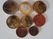 Полный набор монет евро Австрии.